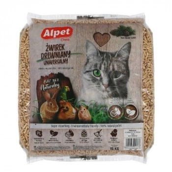 Ogłoszenie - Alpet Żwirek drewniany uniwersalny Pellet 100% naturalny 15kg (30 litrów) - 52,79 zł