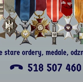 Ogłoszenie - Kupię stare ordery, medale, odznaki, odznaczenia, orzełki - 1 000,00 zł