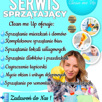 Ogłoszenie - Clean me Up serwis sprzątający - Ruda Śląska