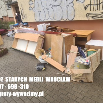 Ogłoszenie - Wywóz,utylizacja starych mebli Wrocław. TEL. 607-698-310 - Wrocław - 1,00 zł