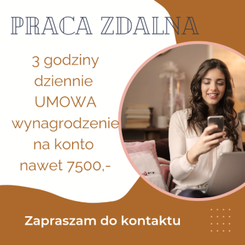 Ogłoszenie - Oferta ogolnopolska Praca zdalna wnioski - Piaseczno - 3 500,00 zł