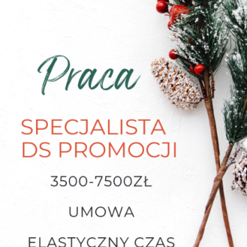 Ogłoszenie - Specjalista ds promocji - 3 500,00 zł