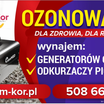 Ogłoszenie - OZONOWANIE, Wynajem Ozonatorów i Odkurzaczy Piorących - Warszawa - 49,00 zł