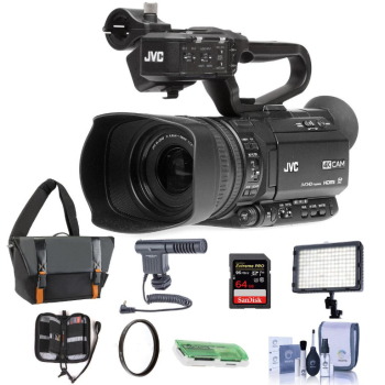 Ogłoszenie - JVC GY-HM180 12.4MP 4K UHD Camcorder, wLED Light, Mic, 64GB Memory Card & Acc - Warszawa - 3 900,00 zł