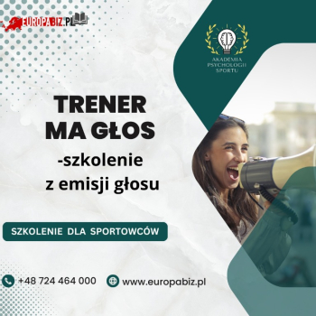 Ogłoszenie - Szkolenie z emisji głosu dla sportowców - Szczecin - 250,00 zł