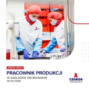 Ogłoszenie - PRACOWNIK PRODUKCJI - Sekcja Rozbioru/Pakowania - Kutno