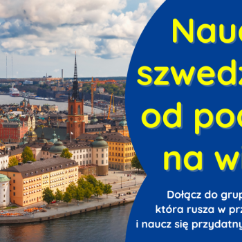 Ogłoszenie - J.szwedzki od podstaw - rusza grupa kursowa ONLINE