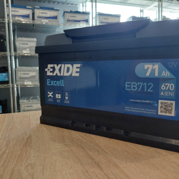 Ogłoszenie - Akumulator Exide  Excell EB712 71Ah 670A EN PRAWY PLUS - Bemowo - 380,00 zł