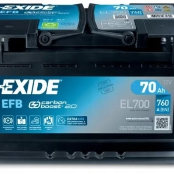 Ogłoszenie - Akumulator Exide EFB START&STOP 70Ah 760A Prawy Plus - Ursynów - 540,00 zł