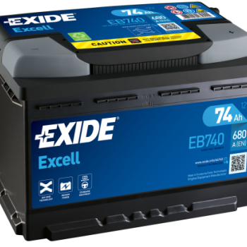 Ogłoszenie - Akumulator Exide Excell 74Ah 680A EN PRAWY PLUS - Wesoła - 390,00 zł