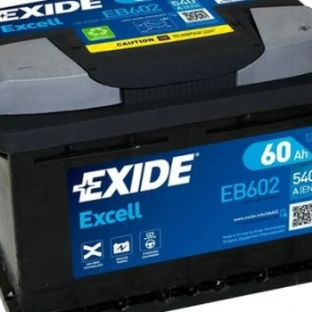 Ogłoszenie - Akumulator Exide Excell 60Ah 540A EN PRAWY PLUS - Mińsk Mazowiecki - 320,00 zł