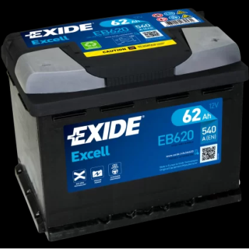 Ogłoszenie - Akumulator Exide Excell 62Ah 540A EN PRAWY PLUS - Pruszków - 330,00 zł