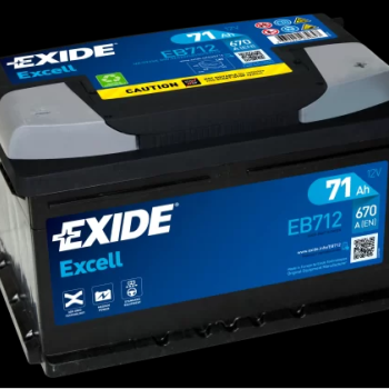 Ogłoszenie - Akumulator Exide Excell 71Ah 670A EN PRAWY PLUS - Pruszków - 380,00 zł