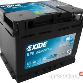 Ogłoszenie - Akumulator Exide Start Stop EFB 60Ah 640A PRAWY PLUS - Wesoła - 480,00 zł