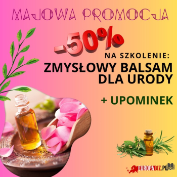 Ogłoszenie - Szkolenie z aromaterapii - Zmysłowy balsam dla urody -50%! - Zachodniopomorskie - 75,00 zł