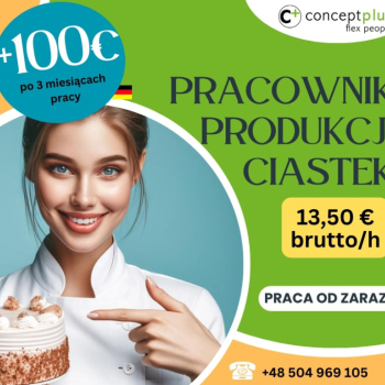 Ogłoszenie - Pracownik produkcji (k/m) - pakowanie ciastek - Niemcy - Podkarpackie