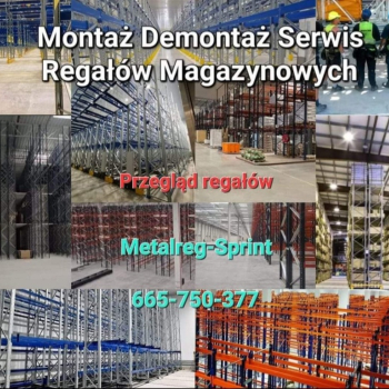 Ogłoszenie - Montaż regałów magazynowych serwis przegląd - Zachodniopomorskie - 2 000,00 zł