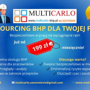 Ogłoszenie - OUTSOURCING BHP DLA TWOJEJ FIRMY - Pomorskie - 199,00 zł