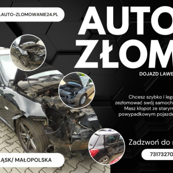 Ogłoszenie - Auto Złom - Złomowanie aut Śląsk /Małopolska