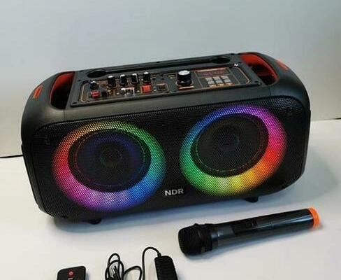 Ogłoszenie - Nowe Głośniki Party Boombox ndr-q68 bluetooth+karaoke usb - 450,00 zł