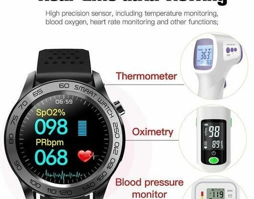 Ogłoszenie - F22U Smartwatch Termometr, Puls, Kroki, Ciśnienie HIT !! - 120,00 zł
