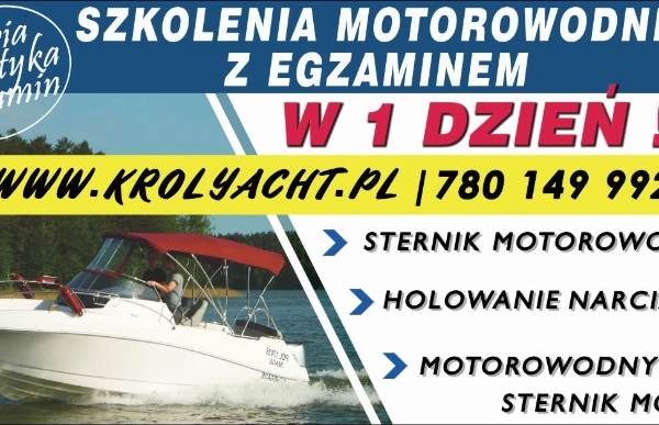 Ogłoszenie - Sternik motorowodny w 1 dzień - TYLKO TERAZ - TYLKO U NAS - 550,00 zł