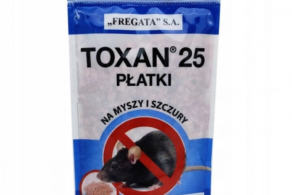 Ogłoszenie - Toxan płatki trutka na szczury 150g - 8,00 zł