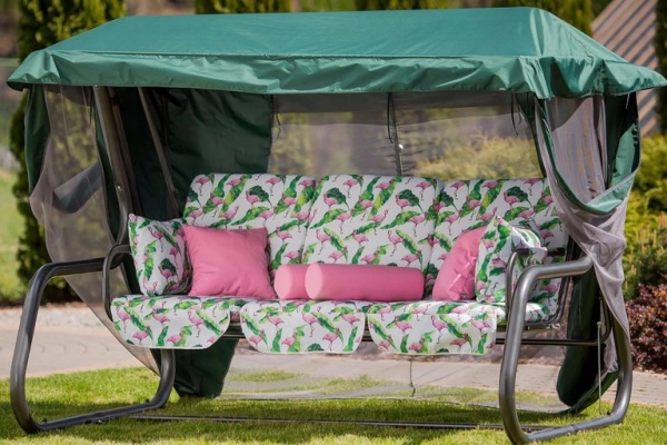 Ogłoszenie - Huśtawka ogrodowa Venezia Lux ze stolikami bocznymi G037-03LB PATIO - 2 900,00 zł