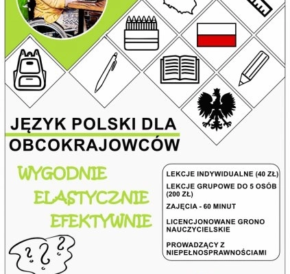 Ogłoszenie - Belfer w sieci - kurs języka polskiego dla obcokrajowców - 40,00 zł