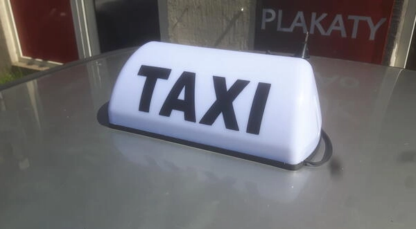 Ogłoszenie - KOGUT taxi szpakówka gapa na magnesie biały żółty LED Kraków