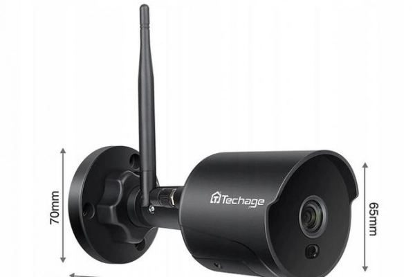 Ogłoszenie - Mała czarna kamera ip WIFI do monitoringu zewnątrz 2mp 3,6mm - 280,00 zł