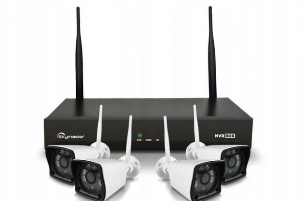 Ogłoszenie - Zestaw monitoringu 4 kamery WIFI Nagrywarka p2p - 690,00 zł