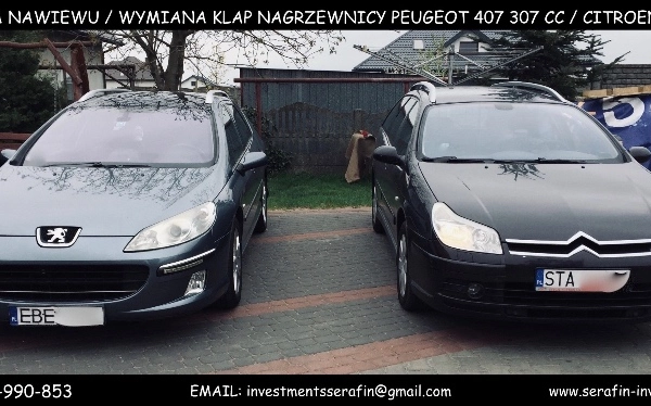 Ogłoszenie - Naprawa nawiewu klapy mieszalnika Peugeot 407 CC nawiew C5 C6 C4 Citroen wymiana - 500,00 zł