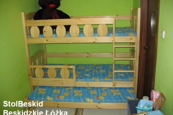 Ogłoszenie - 3 osobowe łóżka łóżko piętrowe Wysyłka cały kraj Nowe Producent - 1 160,00 zł