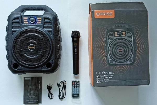 Ogłoszenie - Przenośne karaoke Głośnik Bluetooth z mikrofonem bezprzewodowym - 250,00 zł