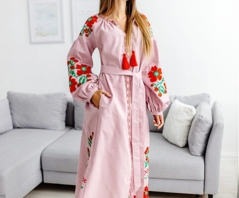 Ogłoszenie - Damska haftowana sukienka,dobra jakość, przyjemną do ciała . Dostawa z Ukraine - 250,00 zł