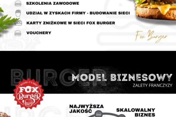 Ogłoszenie - Fox Burger - Katowice - 1,00 zł