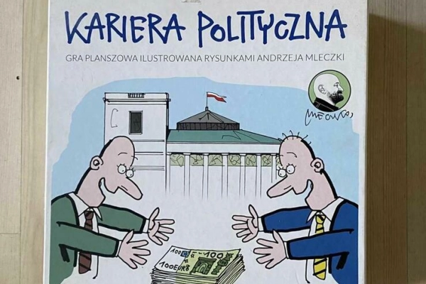Ogłoszenie - Kariera polityczna - gra planszowa z rysunkami A. Mleczki - 75,00 zł