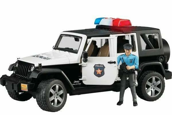 Ogłoszenie - Samochód policyjny Jeep Rubicon BRUDER 02526 - 170,00 zł