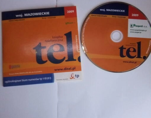 Ogłoszenie - Książki telefoniczne na płytach CD - 8,00 zł