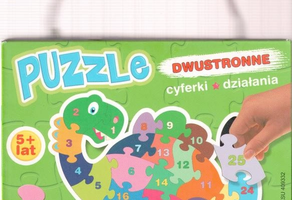 Ogłoszenie - Puzzle dwustronne cyferki działania Piotr Kozera - 14,00 zł