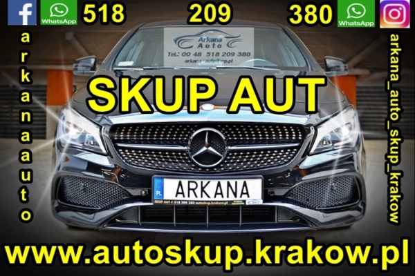 Ogłoszenie - AUTO SKUP AUT Kraków www.autoskup.krakow.pl SKUP SAMOCHODÓW do 100.000zł GOTÓWKA