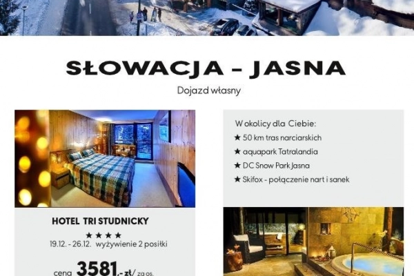 Ogłoszenie - Hotel butikowy Tri Studničky w Tatrach Niskich