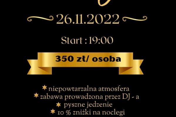 Ogłoszenie - Andrzejki 2022 w RyterSKI - 350,00 zł
