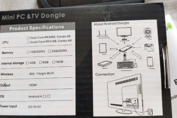 Ogłoszenie - Mini PC&TV Dongle Android + dedykowany pilot - 170,00 zł