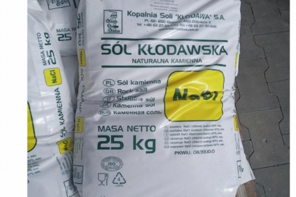 Ogłoszenie - Sól paszowa Kłodawa 1 paleta 45 worków po 25kg - 1 329,00 zł