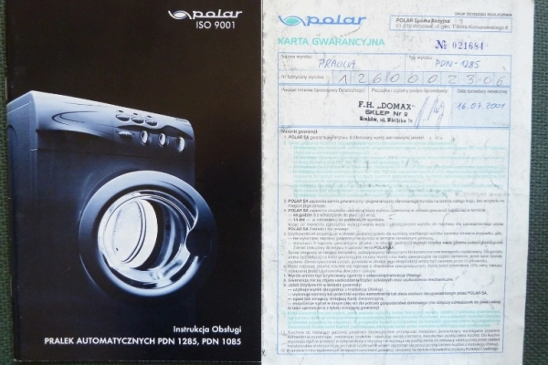 Ogłoszenie - Pralka automatyczna Polar PDN 1285 - 450,00 zł