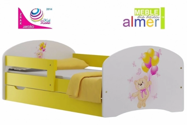 Ogłoszenie - łóżko z bajkowym motywem dla dzieci 140x70 + szuflada - 549,00 zł