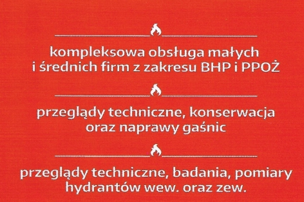 Ogłoszenie - Usługi szkoleniowe, usługi BHP - Rzeszów
