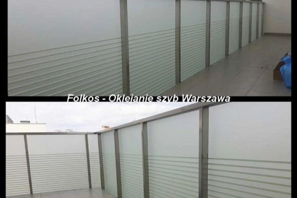 Ogłoszenie - Folie na szklane balkony Warszawa- oklejanie balkonów folią- Oklejamy balkony Warszawa - Wilanów - 123,00 zł